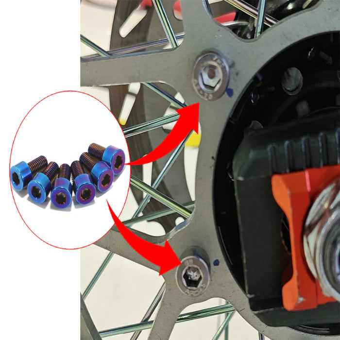 All Emoto Rear Sprocket Titanium Bolts
