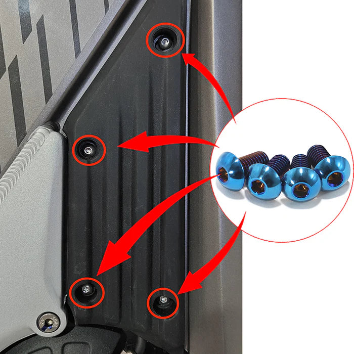 Titanium Bolts for Talaria XXX Side Plastics (Set Of 9)